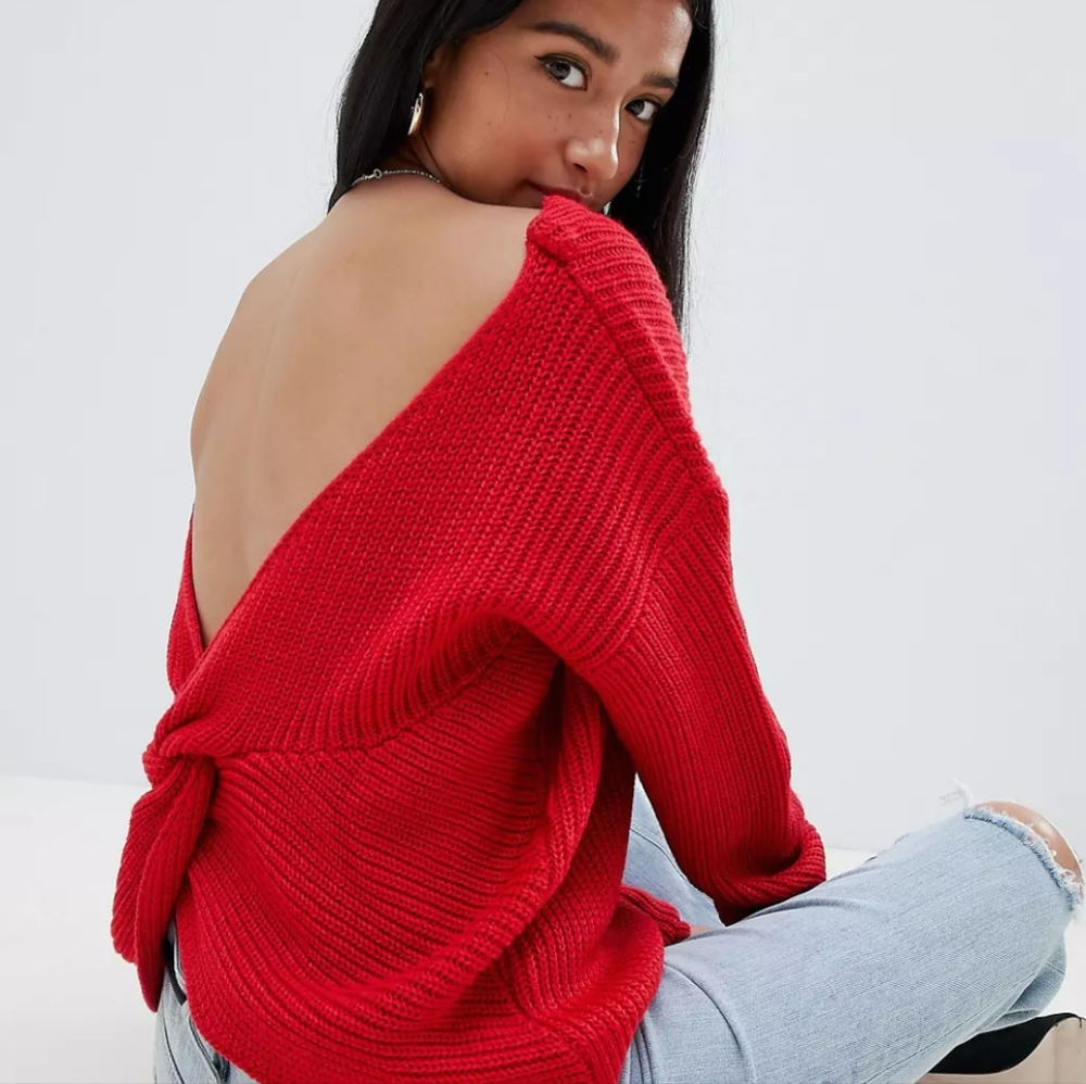 SOLD! Missguided Petite backless sweater